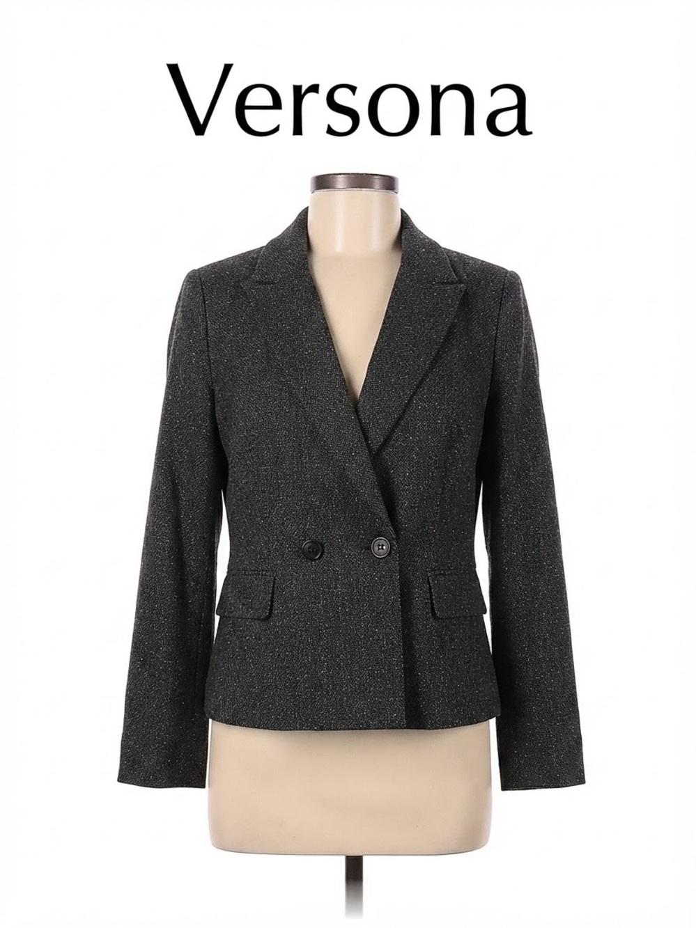 Versona Women's Black Blazer Jacket Size S